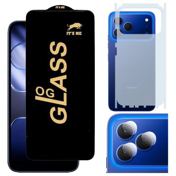 3-in-1 Full Protection for Tecno Spark 50: HD + Matte + Camera