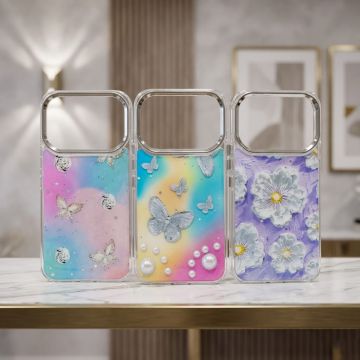 Infinix Note 60 Butterfly Case Premium Glitter Shiny Printed Cover