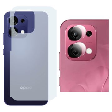 Oppo a6 Pro Back Matte Thin Sheet Protector + 9H Back Camera Lens Protector 2-in-1 Back Protection Bundle