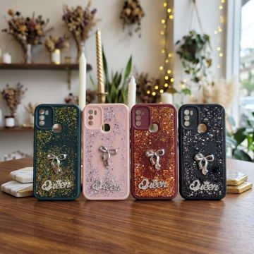Infinix Hot 9 Play Queen Still Glitter Case Glossy Finish