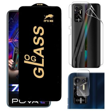 3-in-1 Full Protection for Tecno pova 2: HD + Jelly + Camera