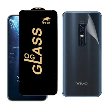 2-in-1 360 Protection for Vivo v17 pro: HD Glass + Back Jelly