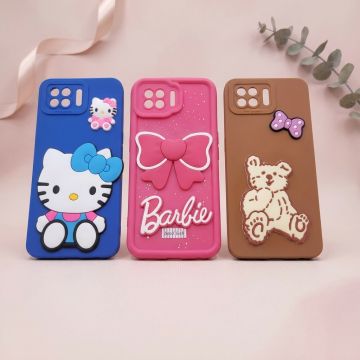 Oppo F17 Multicolor Cute Soft Kitty Pouch Premium Quality