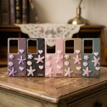 Premium Quality Glitter Starfish Ladies Case For Infinix Hot 50 Pro Plus
