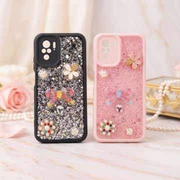 Stylish Multicolor Glitter Premium Phone Case For Xiaomi Redmi Note 10