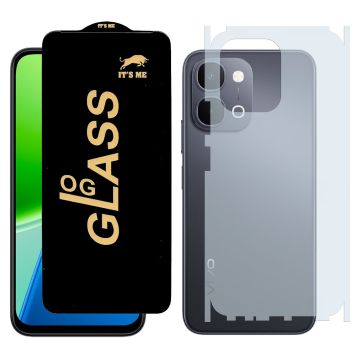 Vivo Y31d HD OG Premium Quality Glass + Back Matte Thin Sheet Protector 2-in-1 Deal