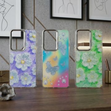 Vivo Y04 Butterfly Case Premium Glitter Shiny Printed Cover