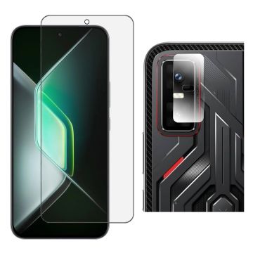 Infinix GT 30 Pro Gorilla Glass 9H Unbreakable Premium Protector + 9H Back Camera Lens Protector 2-in-1 Pack