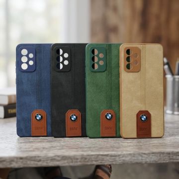 Samsung A72 Premium Leather Case with BMW Emblem