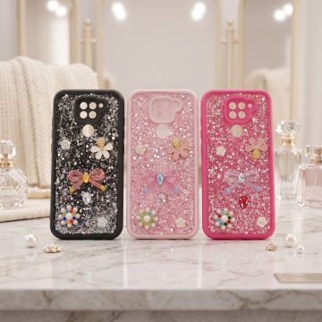 Stylish Multicolor Glitter Premium Phone Case For Xiaomi Redmi Note 9