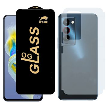 2-in-1 360 Protection for Tecno camon 18 premier: HD Glass + Back Matte