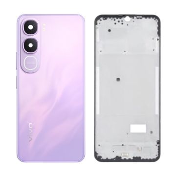 Vivo Y21D Complete Outer Body - Housing Frame, Back Panel & Lens Kit - Purple