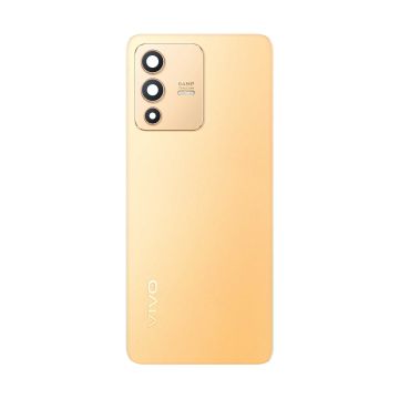 Vivo V23 5g Back Battery Door with Camera Lens Glass - Golden