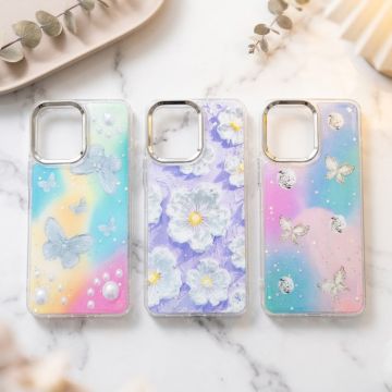 Vivo Y05 Butterfly Case Premium Glitter Shiny Printed Cover