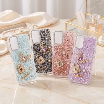Realme 9i Golden Motif Glitter Case Premium Quality Luxury Back Cover