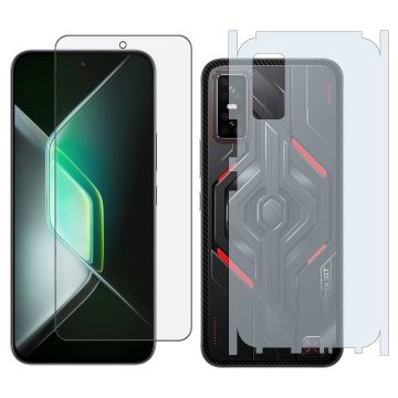 Infinix GT 30 Pro Gorilla Glass 9H Unbreakable Premium Protector Glass + Back Matte Thin Sheet Protector 2-in-1 Pack
