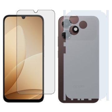 2-in-1 360 Pack for Oppo A6c: Gorilla Glass + Back Matte