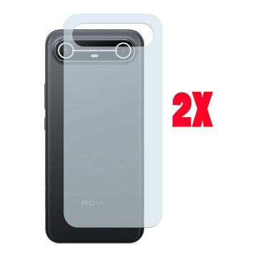 (2-Pack) Carbon Fiber Back Matte Film for Tecno Pova Slim