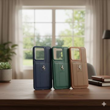 Premium Leather Type Soft Silicone Protective Case for Xiaomi Redmi 13