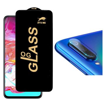 2-in-1 Protection for Samsung a70: HD Glass + Camera Protector