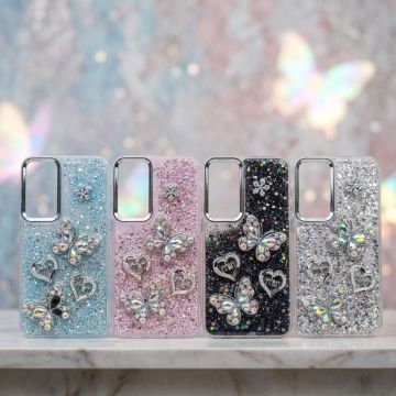 Ultimate Samsung A55 Butterfly Glitter Accessory for Modern Women