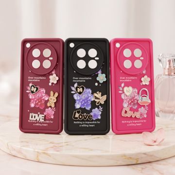 Cute Multicolor Love Heart Back Cover for Infinix Zero 40 Premium Fit
