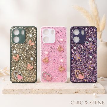 Stylish Multicolor Glitter Premium Phone Case For Oppo A5x
