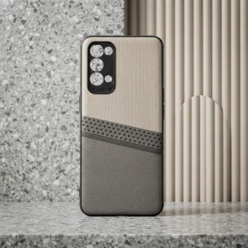 Oppo Reno 5 Case Multicolor Dual Tone Premium Soft Leather Back Cover