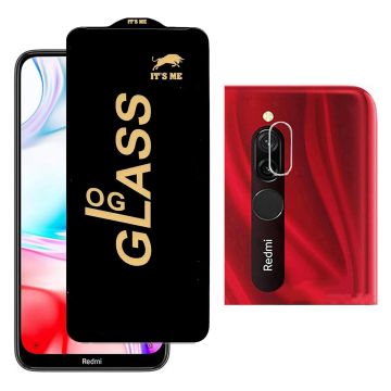 2-in-1 Protection for Xiaomi redmi 8: HD Glass + Camera Protector