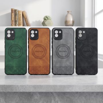 Samsung Galaxy A03 Back Cover – Leather MagSafe Shockproof