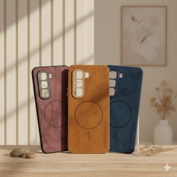 Premium Style Leather Sleeve for Infinix Hot 50 Pro Sleek Inspired Soft Touch Shield