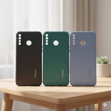 Premium Tecno Spark 4 Soft TPU Back Case Official Spigen Design Multicolor