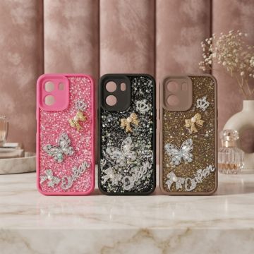 Oppo A6x Luxury Queen Glitter Sparkling Back Cover