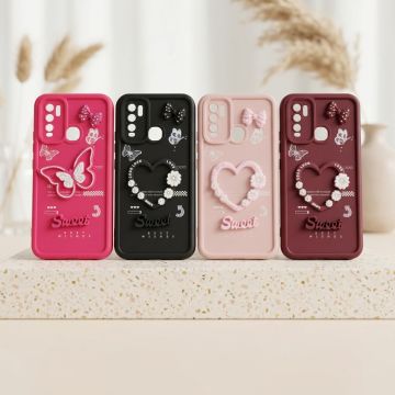 Vivo Y50 Back Cover – Kitty Heart Multicolor