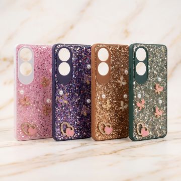 Stylish Multicolor Glitter Premium Phone Case For Oppo A60