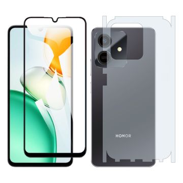 Honor play 10 9D Glass Edge to Edge Full Protection + Back Matte Thin Sheet Protector 2-in-1 Combo Protection