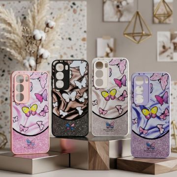 Ultimate Infinix Hot 60i Butterfly Visual Stone Polished Stylish Phone Wrap