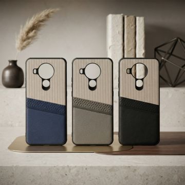 Nokia 3.4 Case Multicolor Dual Tone Premium Soft Leather Back Cover
