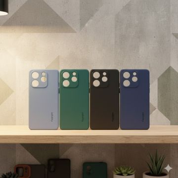 Premium Tecno Spark 10 Pro Soft TPU Back Case Official Spigen Design Multicolor