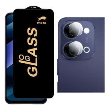 2-in-1 Protection for Xiaomi Poco C85: HD Glass + Camera Protector