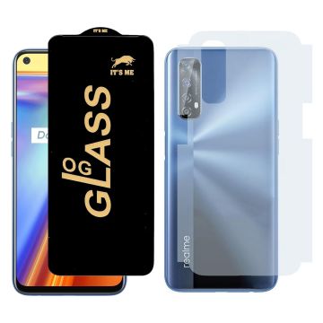 2-in-1 360 Protection for Realme 7: HD Glass + Back Matte