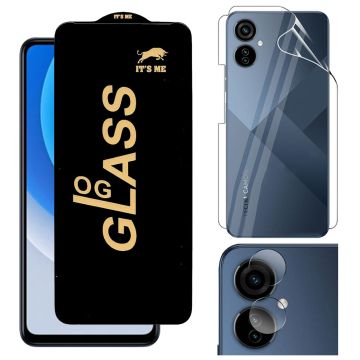 3-in-1 Full Protection for Tecno camon 19 neo: HD + Jelly + Camera