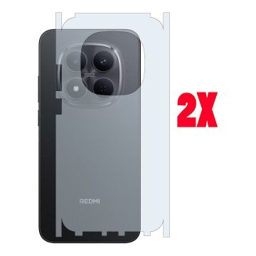 Xiaomi Redmi Note 15 Pro Carbon Fiber Back Matte Film Anti-Scratch Soft Skin - 2Pcs 