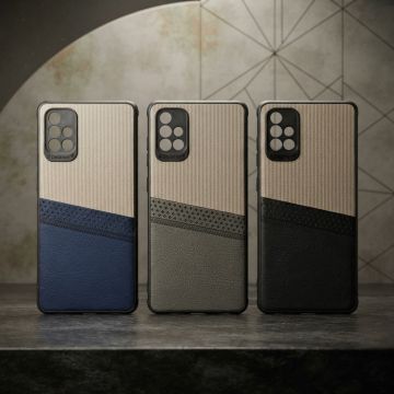 Samsung A71 Case Multicolor Dual Tone Premium Soft Leather Back Cover