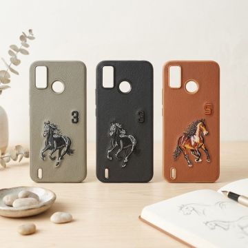 Premium Leather Polo Case for Tenco Spark 6 Go Multicolor