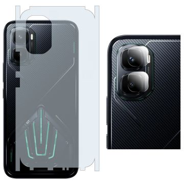 Infinix gt 50 Pro Back Matte Thin Sheet Protector + 9H Back Camera Lens Protector 2-in-1 Back Protection Bundle