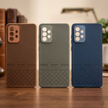 Samsung A72 Ergonomic Leather Texture Case Premium Handheld Experience