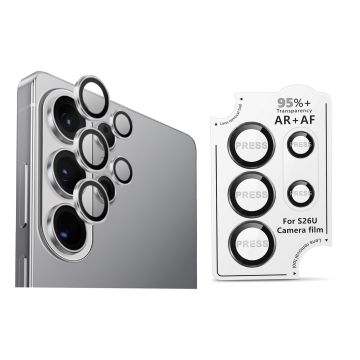 Samsung s26 ultra Camera Lens Protector 3D Curved Glass Guard for Rear Camera Protection - Black