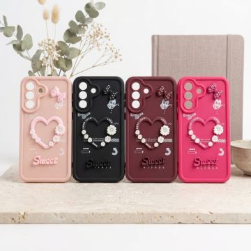 Samsung Galaxy A57 Back Cover – Kitty Heart Multicolor