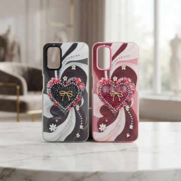 Oppo A52 Premium Heart Printed Cute & Protective Case